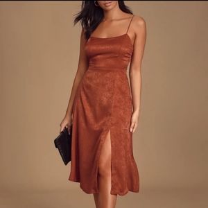 NWT Lulu's Orange Dress